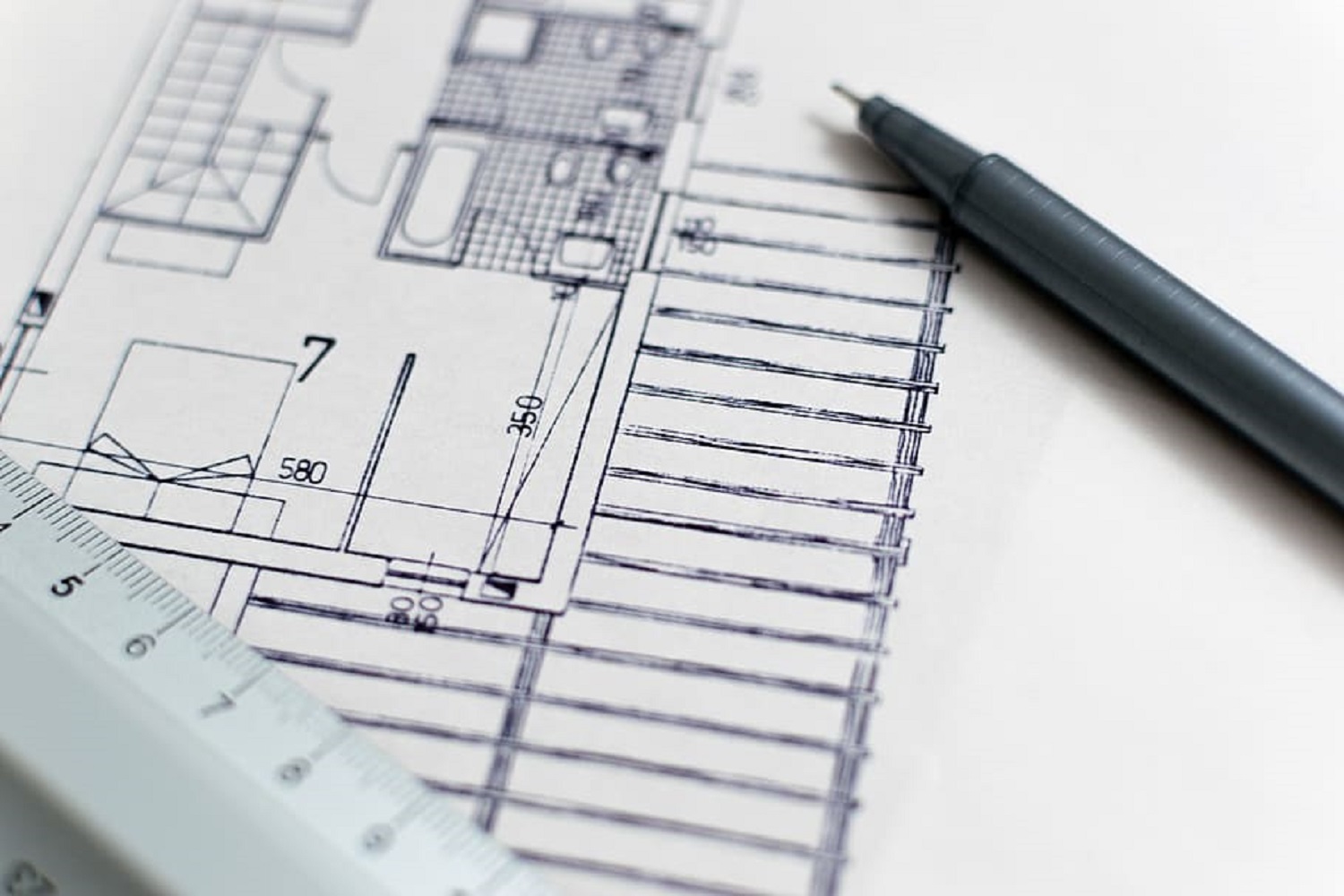 A picture of a building blueprint