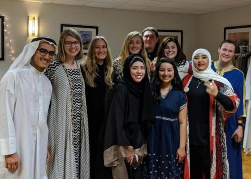 A group of Arabic students at the 2018 KU African Language Festival